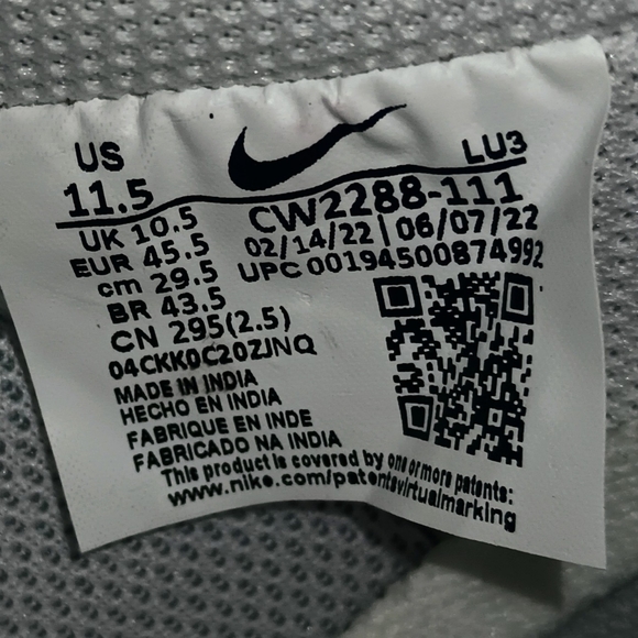 Nike Air Force 1 '07 Kay Yow Custom Made Women's Size 13.5 Men's Size 12 - Picture 8 of 12